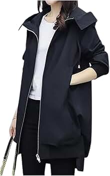 Amazon | [チュナッチ] フード付き アウター ジャケット コート 羽織り