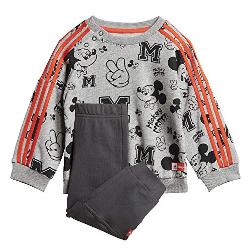 adidas Inf Dy Mm Jog Chándal, Unisex bebé, Top:Medium Grey Heather/Semi Solar...