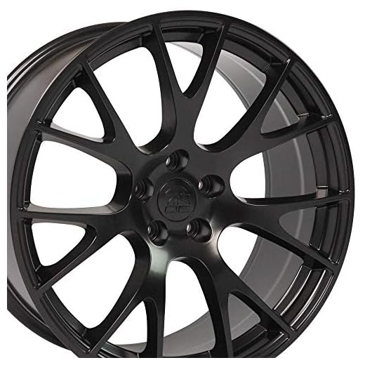 OE Wheels LLC DG15-20090-5115-18B1 Satin Black Wheel Painted (20 x 9. inches /5 x 115 mm, 18 mm Offset)