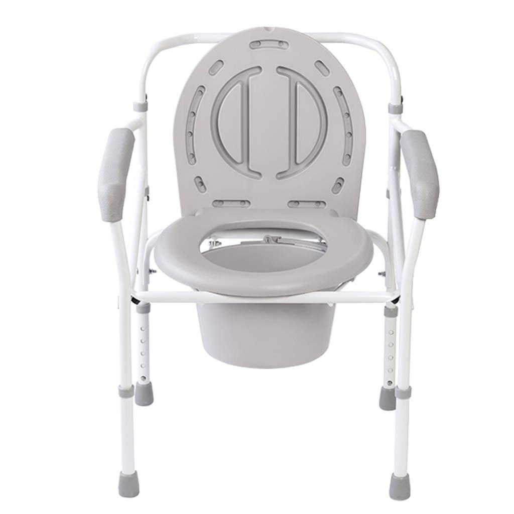4 In 1 Heavy Duty Bedside Commode, Height Adjustable Adult Potty Chair