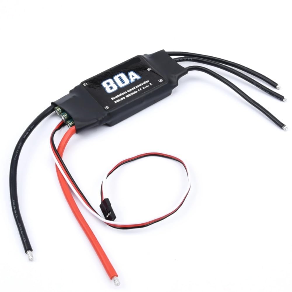 80A 2-6S ESC bezszczotkowy regulator prędkości ESC z 5V 5A UBEC pasuje do RC samolotu helikoptera FPV helikopter dron