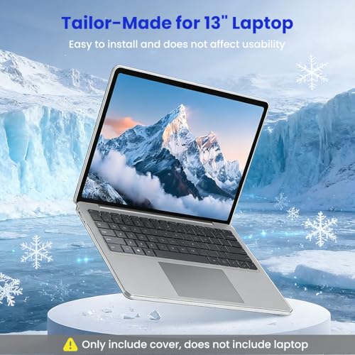Image of Verilux Laptop Case Compatible for Microsoft Surface Laptop 13 (Model 2095), Clear PC Protective Hard Shell Cover, Lightweight Durable Scratch-Resistant Easy Install Two-Piece Snap-On Laptop Case