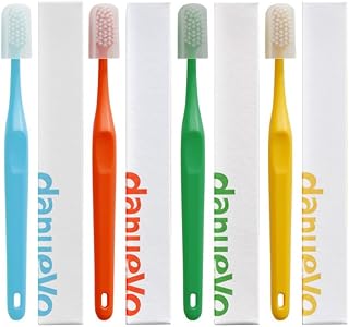 [DANUEVO] Toothbrush – Streamlined Head Design, Dual Micro Bristles, Ergonomic Anti-Slip Grip for Comfortable Daily Use, 12ea (Includes 4 Colors, 12 Pieces Total)