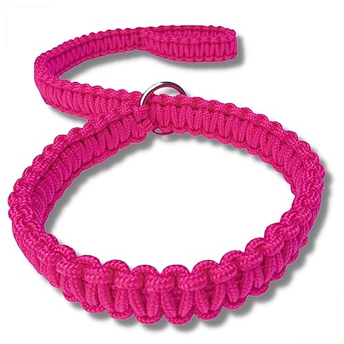 Guia Coleira para Cachorro Guia Unificada Para Cães de Grande e Médio Porte (Rosa)