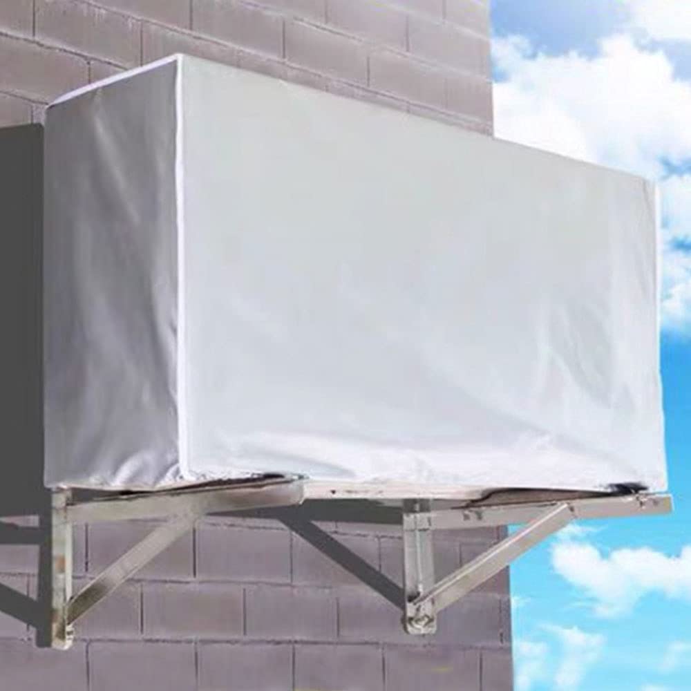 Cubierta de aire acondicionado 100 x 80 x 41 cm, resistente a la intemperie, protección UV, para unidad exterior