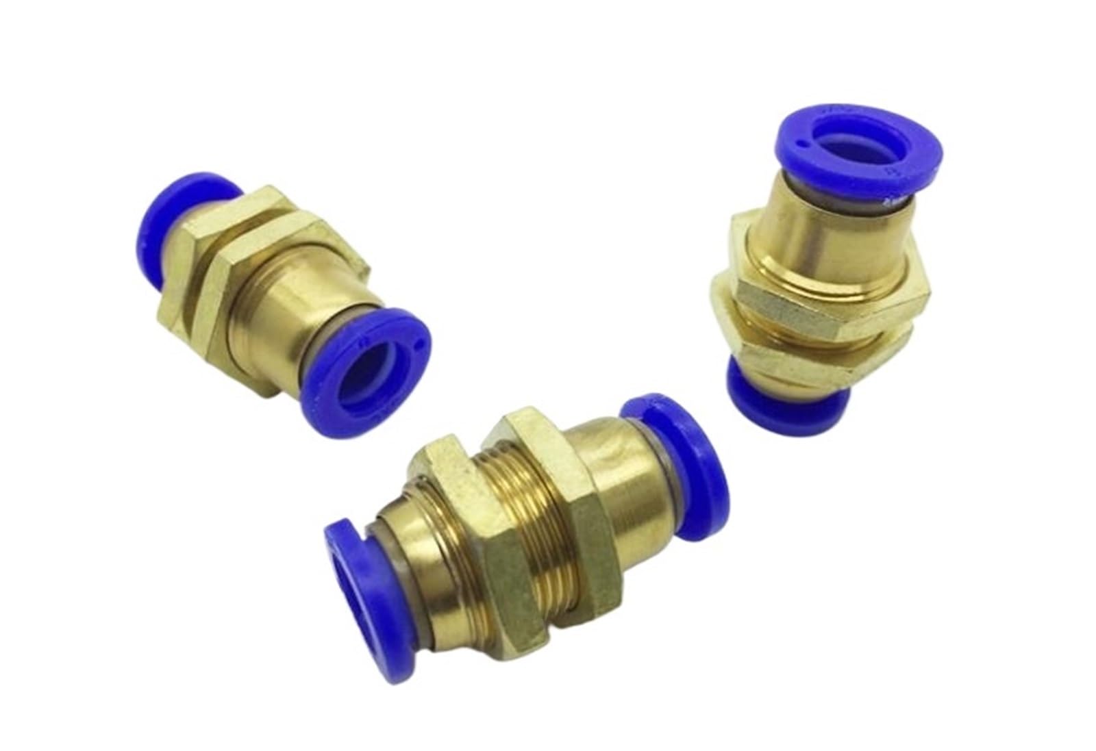 5 Pezzi Componenti Pneumatici PM-4 PM-6 PM-8 PM-10 PM-12 Raccordo rapido in Ottone for paratia(PM-6)