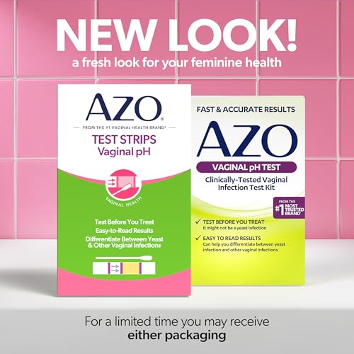 Image of AZO Vaginal pH Test Kit, Clinically-Tested Vaginal Infection Test Kit, FSA /HSA Eligible, Fast & Accurate Results, from The #1 Most Trusted Urinary Health Brand, 2 Self-Tests