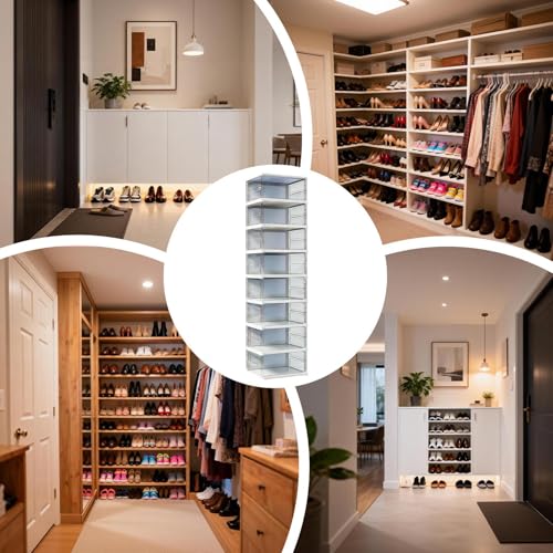 Boîte pour baskets empilable pour optimiser le rangement du dortoir - 6