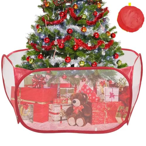 Christmas Tree Fence Barrier for Small Pets, Pop Up Fence