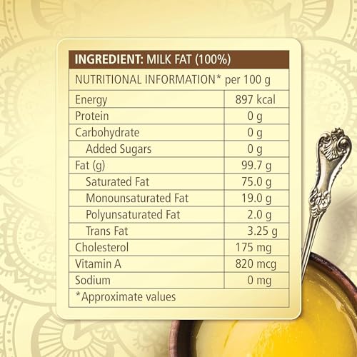 Image of Mugdh 100% Pure Daanedaar Desi Ghee with Good Taste | Naturally improves digestion and boosts immunity -1L