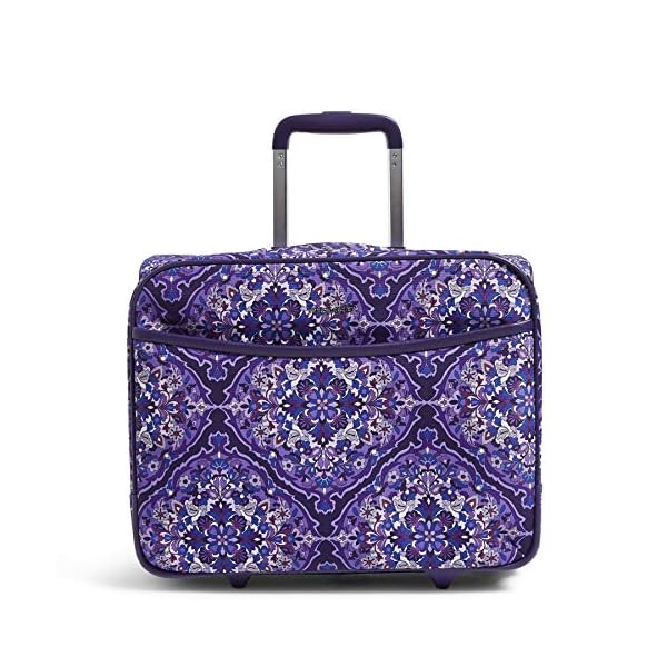 Vera Bradley Women’s Softside Rolling Work Bag, Regal Rosette, One Size