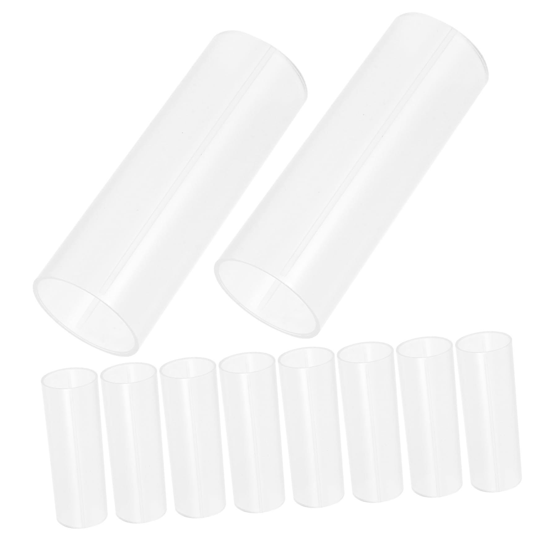 VILLCASE 10pcs Battery Protective Sleeve for Cylindrical Battery Insulation and Heat Resistance Easy to Install Lightweight Tube for Safe Storage and Use