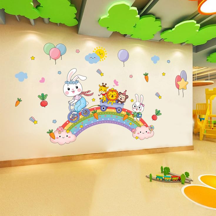 JAAMSO ROYALS Cartoon Animals Wall Stickers for Kids, Wall Stickers for Kids Room, Kids Wall Stickers for Kids Room, Kids Room Wall Sticker (60 CM x 90 CM) (B0CPVNJVRJ) Amazon Price History, Amazon Price Tracker
