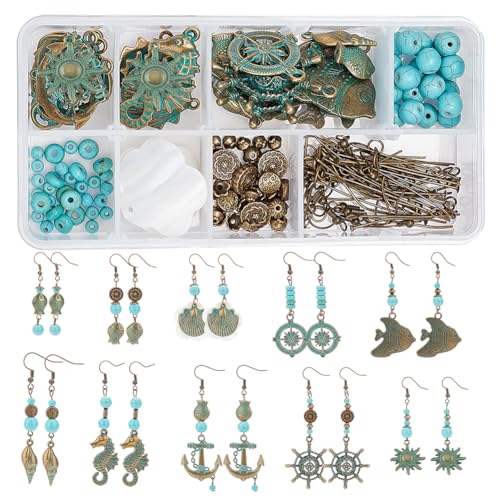 Kit fabrication bijoux turquoise SUNNYCLUE, une idée cadeau DIY idéale - 2
