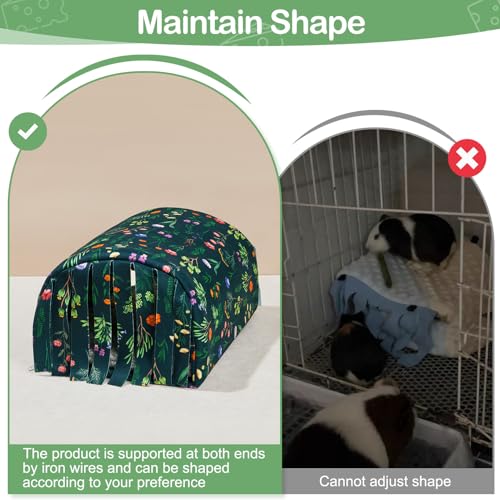 BeBeJoJo Meerschweinchen Bett Kuschelhöhle Höhle Waschbar Kaninchen Kuschelhöhle für Hamster Kaninchen Igel Chinchilla Bartagamen und Frettchen