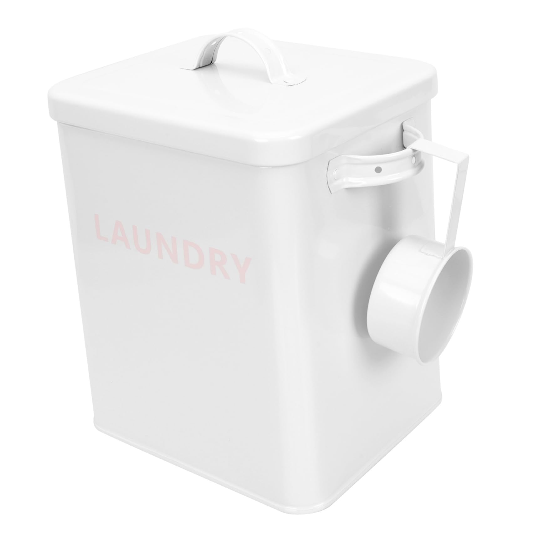 KOMBIUDA Cubo De Detergente para Ropa Hierro Contenedor Detergente Polvo Capacidad Fácil De Limpiar