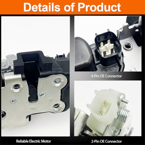 Image of Door Lock Actuator Compatible with 2011-2014 Challenger Front Right Passenger Side