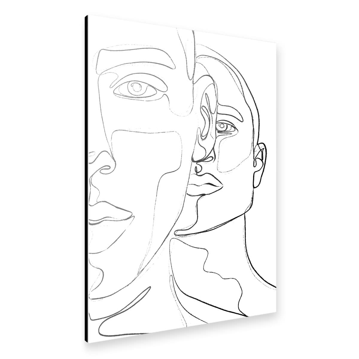artboxONE Alu-Print 120x80 cm Men Fineline Art von Künstler treechild