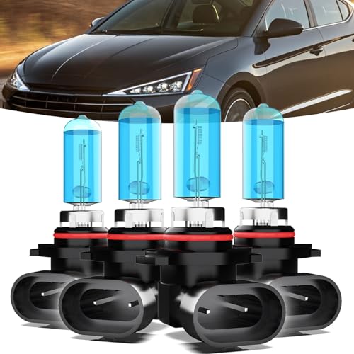 TTDBDAN Halogen Headlights Fit for Hyundai Elantra 2019-2024 Headlight Bulbs,9005/HB3/H10 High Beams+ 9005/HB3/H10 Low Beams Bright Front Lights,Plug And Play,Pack of 4