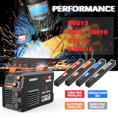 Image of AS M200-31 MMA Welding Machine | 200A | Built-in Hot Start & Anti-Stick | ARC Force Adjustable | VRD | 60% Duty Cycle | 7M Electrode Cable & 3M Earth Cable | 6 Months Warranty