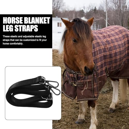 Correas elásticas de nailon con alta resistencia y hebillas para fijar mantas de caballo 7