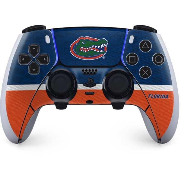 Skinit Decal Gaming Skin Compatible with PS5 DualSense Edge Pro Controller - Officially Licensed University of Florida Gators Logo Design