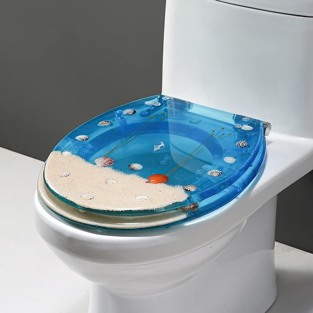 Elongated Resin Toilet Seat Quiet Soft Close Toilet Seats Premium Quick
