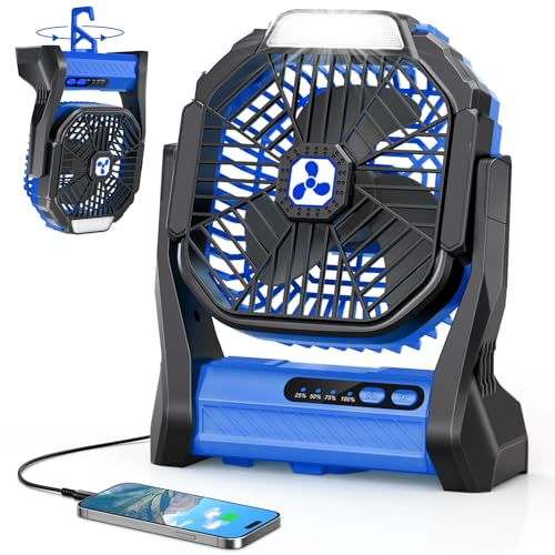 Peouix Portable Fan Rechargeable, 20000mAh Cordless Battery Powered Camping Tent Fans with LED Lantern, Small USB C Operated Outdoor Ventilador for Travel Camp Fishing Picnic Beach Home Essentials Peouix Portable Fan Rechargeable, 20000mAh Cordless Battery Powered Camping Tent Fans with LED Lantern, Small USB C Operated Outdoor Ventilador for Travel Camp Fishing Picnic Beach Home Essentials