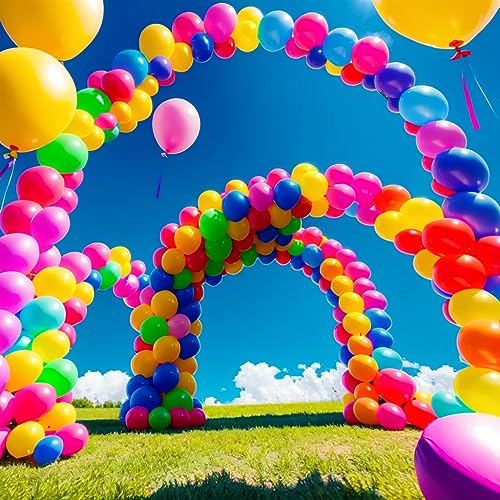 Image of 1500 Pack Balloons 15 Kinds Colors 12 inch Rainbow Latex Party Balloon Bulk for Various Party Events Decorations