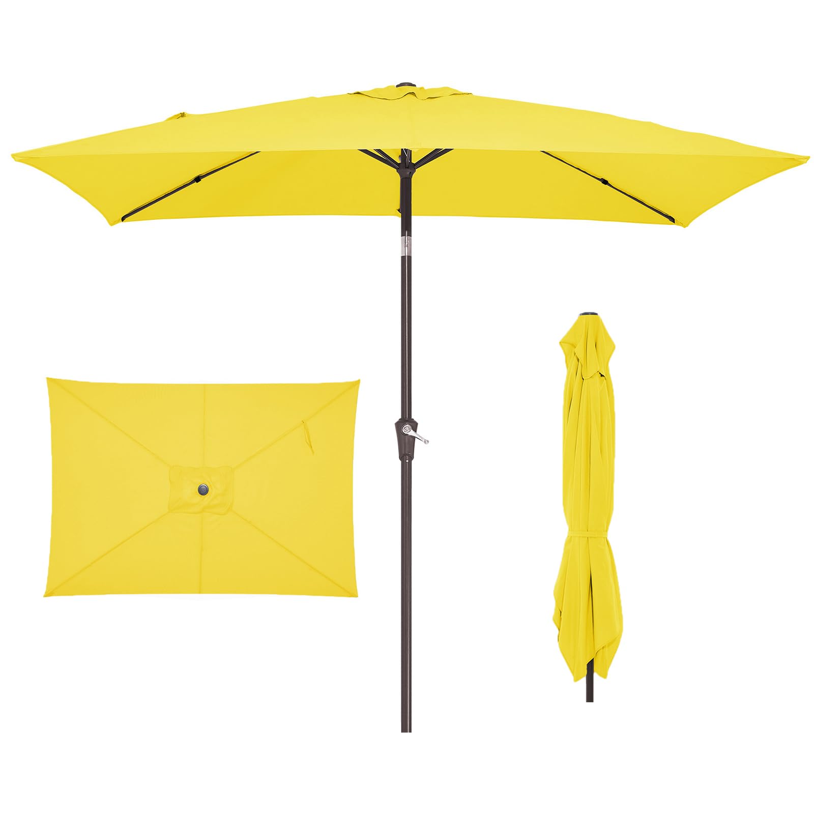 black and white patio table umbrella Amazon.com : KXWOQ3ED 9ft Round Wood Patio Market Umbrella, Black White  Striped, Outdoor Table Umbrella with Pulley Lift, 8 Ribs Polyester Fabric,  Sun Umbrella for Garden Deck Pool Backyard : Patio, Lawn