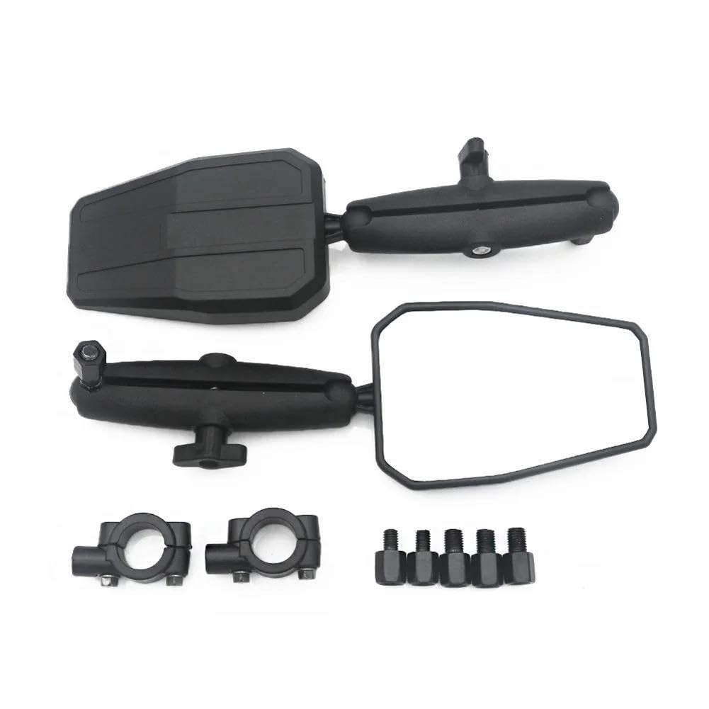 Achteruitkijkspiegels Motor Universele Motorfiets Verstelbare Achteruitkijkspiegel Voor Motor Scooter ATV QUAD BUGGY BIKE Met Legering Houder 7/8 22mm Stuur Bar end spiegels