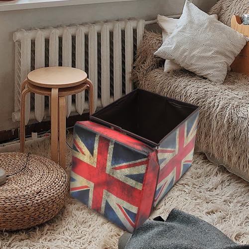Pouf ottoman de rangement pour petits espaces : tabouret pliable - 8