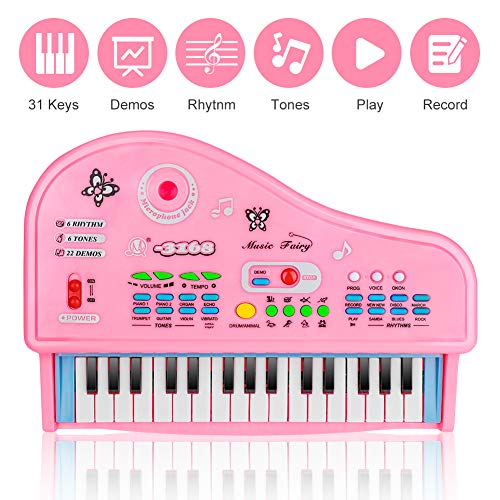 E-More Pianola Bambini Tastiera di 31 Tasti con