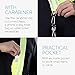 Navaris Reflective Sash - for Walking at Night, Cycling, Running - Reflector Gear with Pocket and Carabiner Clip for Men and Women - Yellow