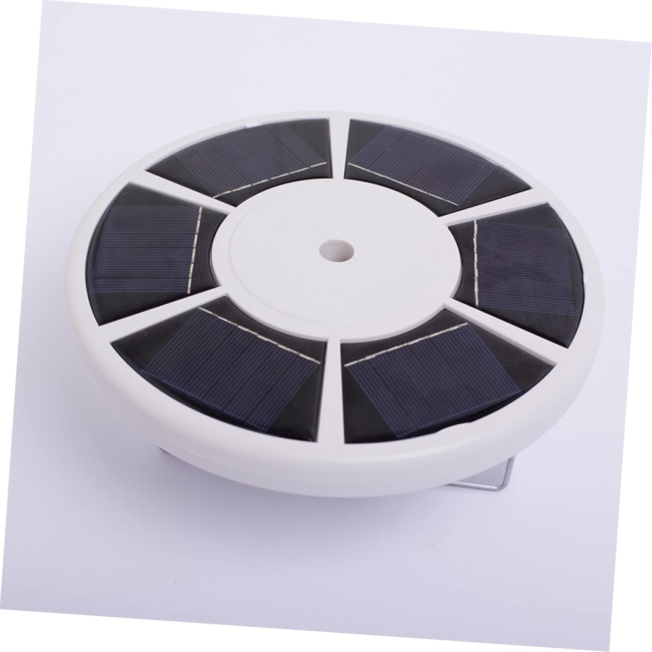 iplusmile 26-led Fahnenmast Downlight Solar Außenbeleuchtung mit Kunststoffgehäuse und Haken Verschleißfest und Einfache Installation für Outdoor Bereich Weißes Design