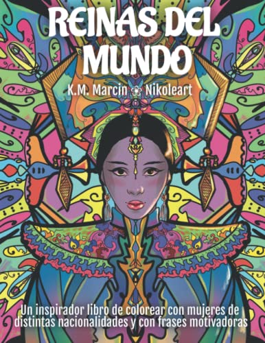 Reinas Del Mundo: Libros para colorear para adultos - Libros para colorear para adolescentes - libros para colorear para adultos mandalas - libros de colorar antiestres (Spanish Edition)