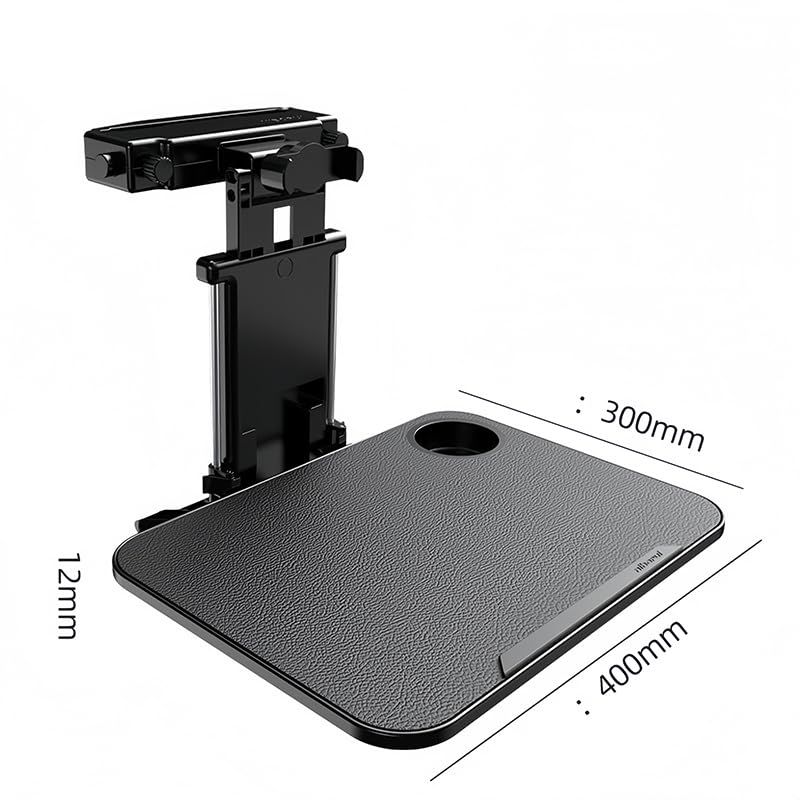 Mesa de Coche Compatible con Hyundai Kona EV, Mesa Plegable para Asientos Traseros Coche con Soporte para Tablet y Portavasos, para Viajes, Trabajo, Comidas,with Phone Mount