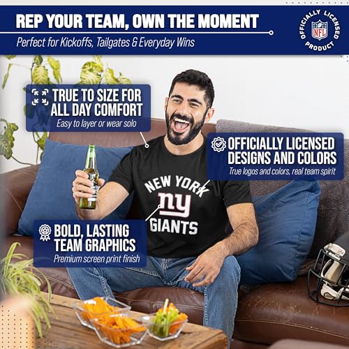 Image of NFL Gameday Cotton Blend T-Shirt for Men and Women - Licensed