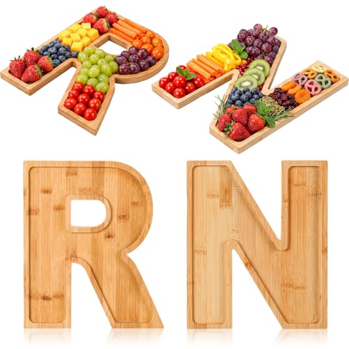 Bucherry 2 Pcs RN Graduation Party Decoration 10'' Nursing Wooden