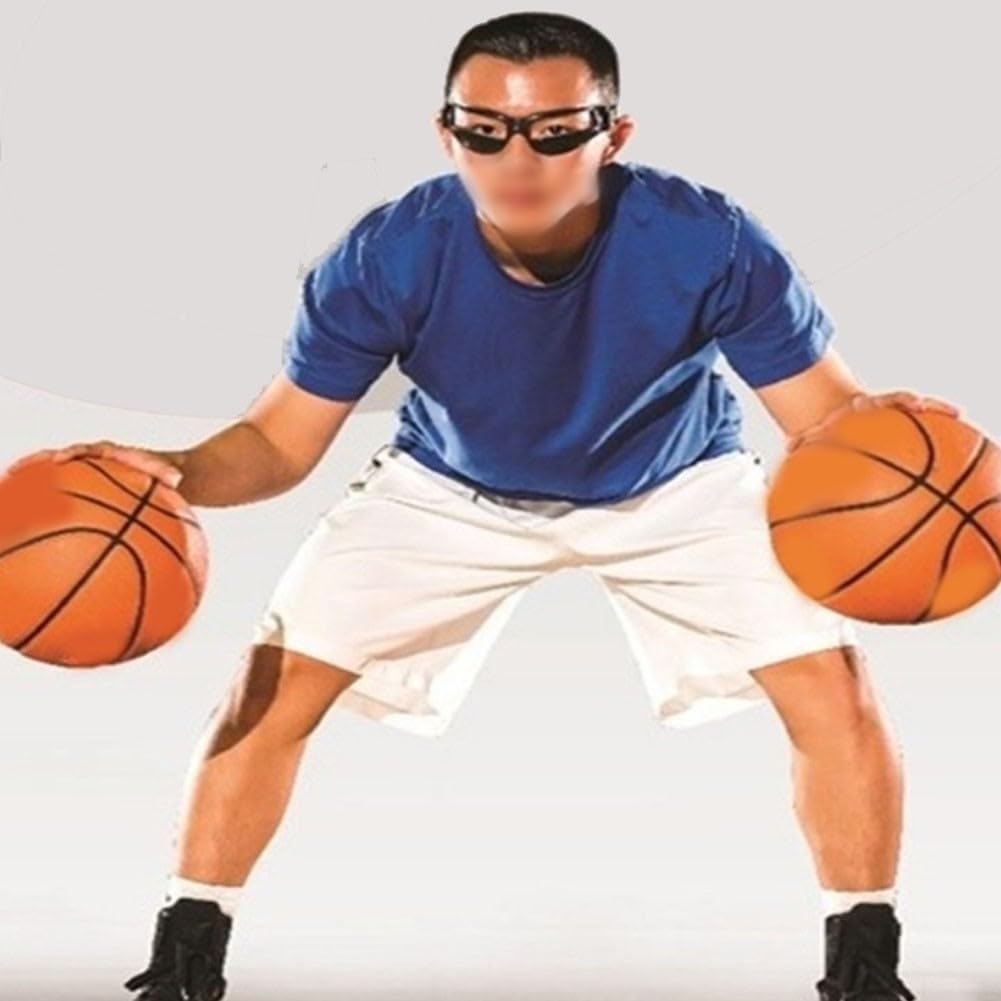8-teilige Dribble-Brillen, Basketball-Trainingsbrille mit leichtem Kunststoffrahmen und flexiblem Visier für bequemen und sportlichen Gebrauch