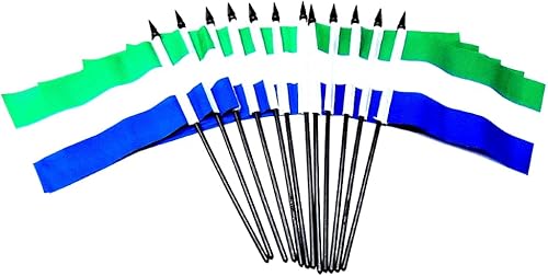 Miniatura 159 de Paquete de 12 banderas de escritorio de oficina en miniatura de poliéster internacional de 4 x 6 pulgadas, 1 docena de banderas pequeñas de 4 x 6