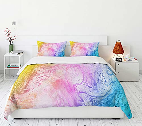 EUBBASIC Twin Size Rainbow Marble Bedding Comforter Set for Girls Abstract Art Pastel Pink Blue Printed Quilt Set for Women Girly Art Painting Bedding Sets Bedroom Print Comfy Quilt Set Decorative EUBBASIC Twin Size Rainbow Marble Bedding Comforter Set for Girls Abstract Art Pastel Pink Blue Printed Quilt Set for Women Girly Art Painting Bedding Sets Bedroom Print Comfy Quilt Set Decorative
