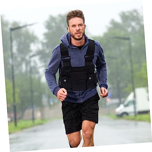 BETOOKY 1 Peça Walkie Talkie Bolsa De Peito Wi-Fi Rádio Intercomunicador Bolsa De Peito Colete Bolsa