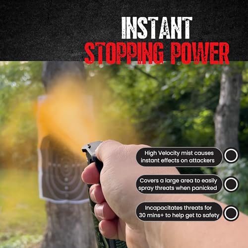 Police Magnum Self Defense Pepper Spray Fogger – Maximum Strength Personal Protection – Portable Non-Lethal Safety Gear – Made in USA – 2 Pack 3oz FM - Image 5