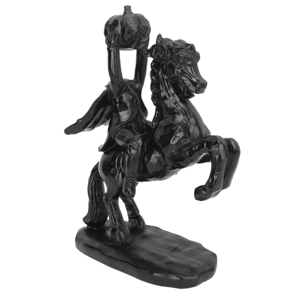 UDSKNV[KSL Headless Horseman Halloween Decor Headless Horseman Statue Horror Resin Handcrafted Sculpture