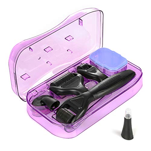 6 in 1 Microneedle Derma Roller Titanium Kit for Body Skin Hair Growth