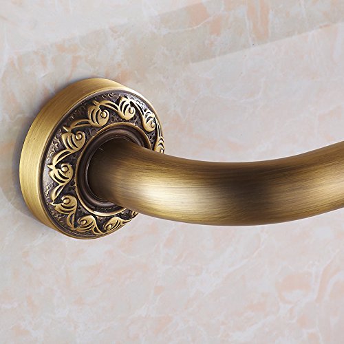 Asidero Ducha Barras de apoyo latón antiguo for montaje en pared, 52 cm, manijas seguridad for baño, barra for ducha, pasamanos for bañera, for el hogar
