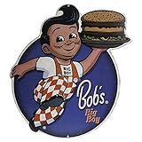 Open Road Brands Big Boy's Die Cut Embossed Tin Sign