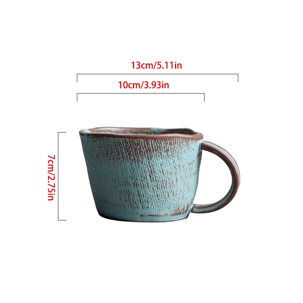 ENGENDER Tazas Cafe Taza De Café Creativa Hecha A Mano, Taza De Té For Desayuno En Casa, Restaurante Retro Mug Cups(A)
