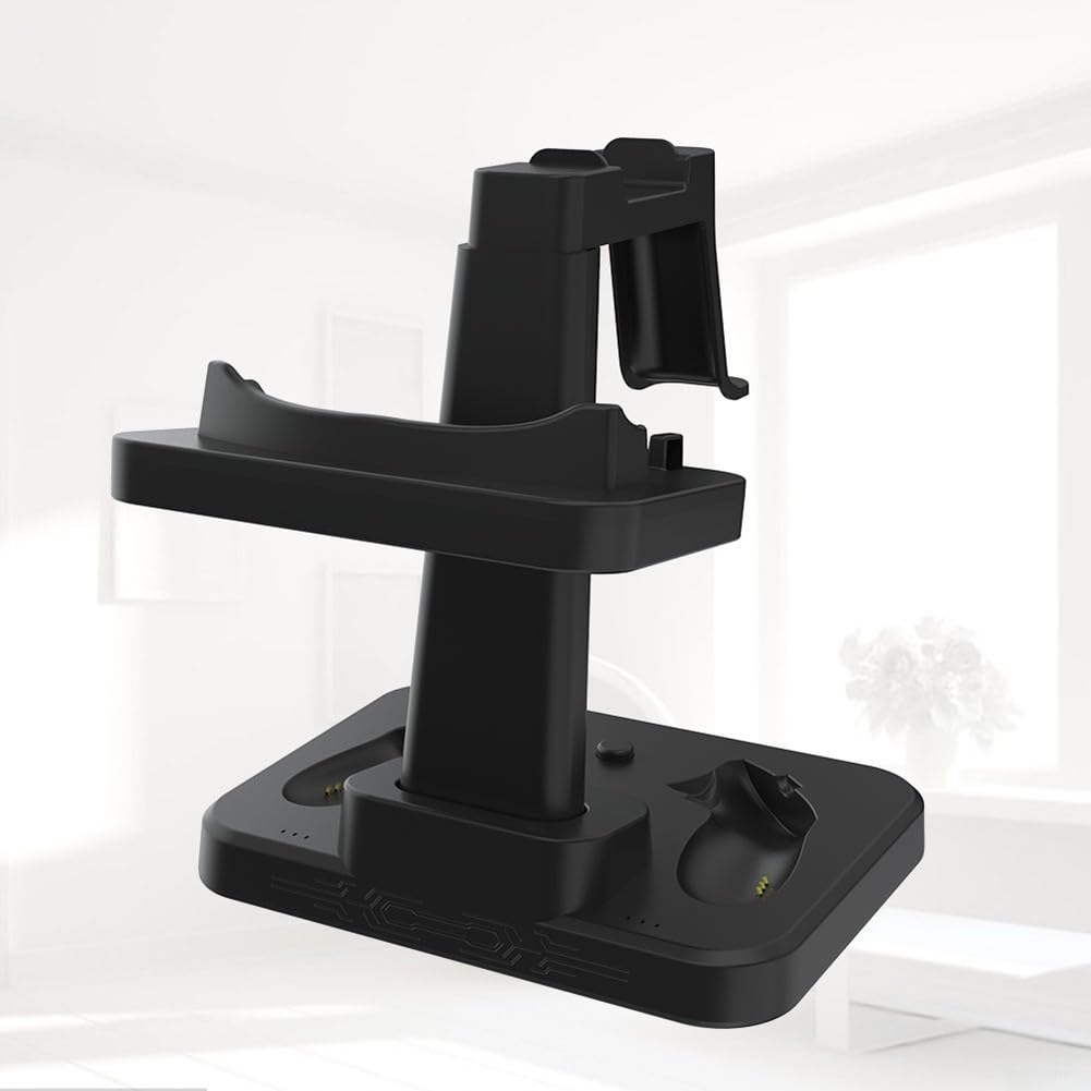 Zilimontt Soporte de visualización AR para gafas, soporte de pantalla para equipo de realidad virtual, elegante soporte de exhibición de realidad virtual para Meta Quest3/3S, soporte de base de